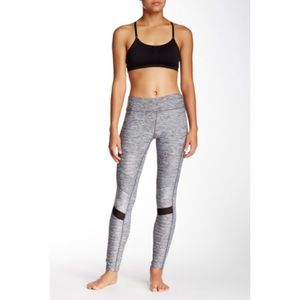 Electric Yoga gray moto leggings with waistband pockets Size S